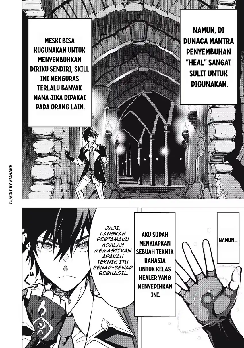 Academy Saikyou no Mob Healer: Shinigee Sekai no Mob ni Tensei Shita Ore wa, Hazure Job [Healer] to Gensaku Chishiki de Musou Suru Chapter 1.2 Gambar 16
