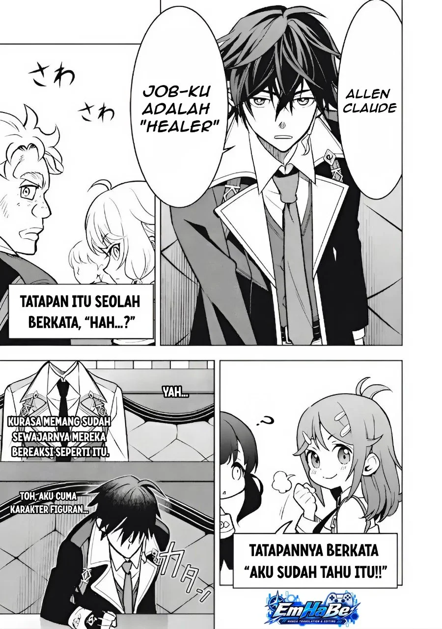 Academy Saikyou no Mob Healer: Shinigee Sekai no Mob ni Tensei Shita Ore wa, Hazure Job [Healer] to Gensaku Chishiki de Musou Suru Chapter 5.1 Gambar 11