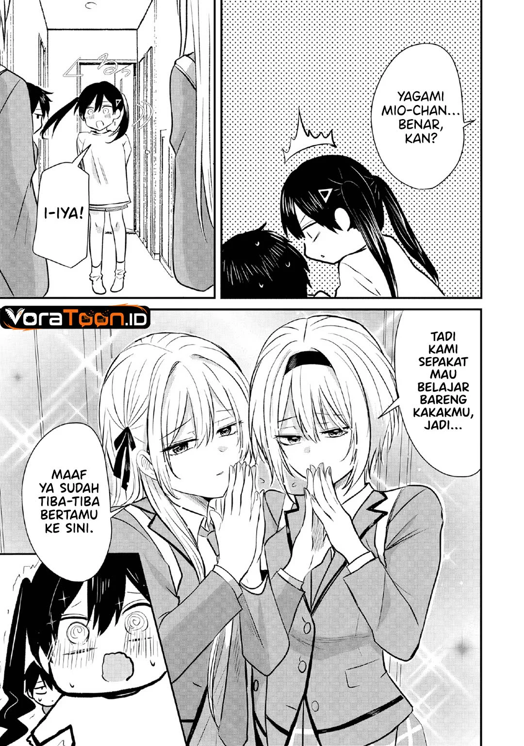 Nani no Torie mo Nai Heibon na Ore ga Bijin Futago Shimai wo Inochigake de Tasuketa Kekka, Jitsu wa Yandere datta Futari wo Gachi Bore Sasete Shimatta Chapter 3 Gambar 18