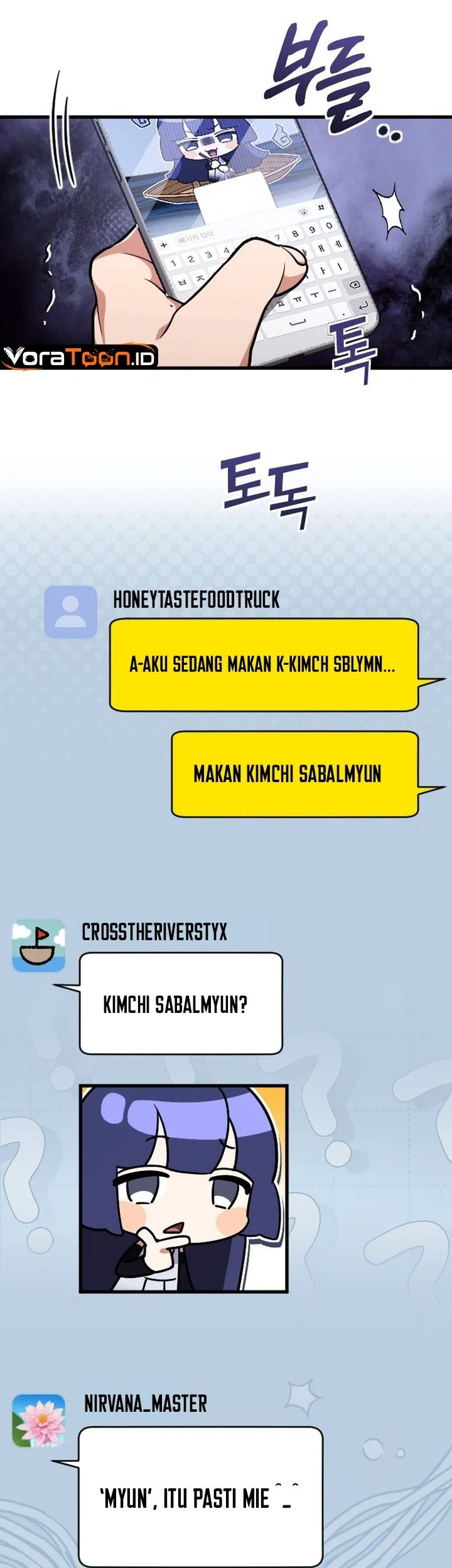 Offering Kimchi Cup Noodles to the Gods' Group Chat Chapter 1 Gambar 40