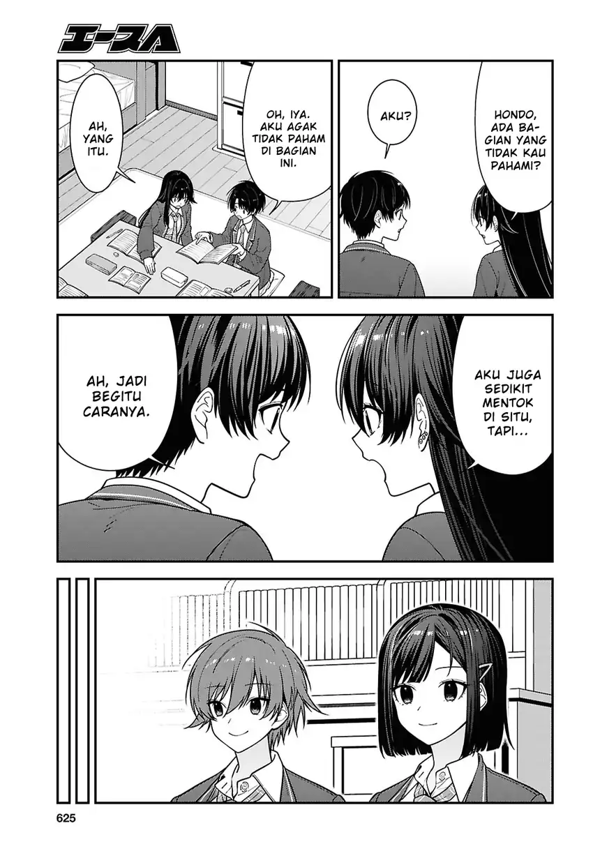 Tonari no Seki no Yankee Shimizu-san ga Kami o Kuroku Sometekita Chapter 19 Gambar 17