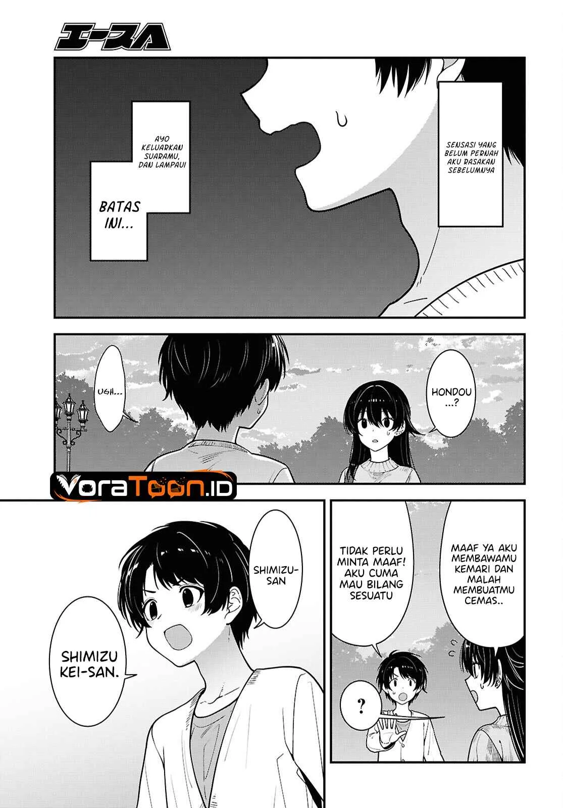 Tonari no Seki no Yankee Shimizu-san ga Kami o Kuroku Sometekita Chapter 22 Gambar 16