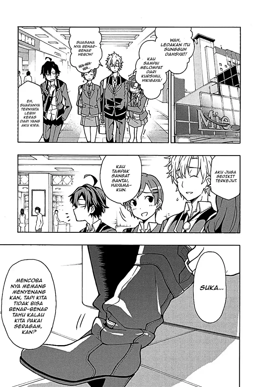 Yahari Ore no Seishun Love Come wa Machigatteiru @comic Chapter 54 Gambar 23